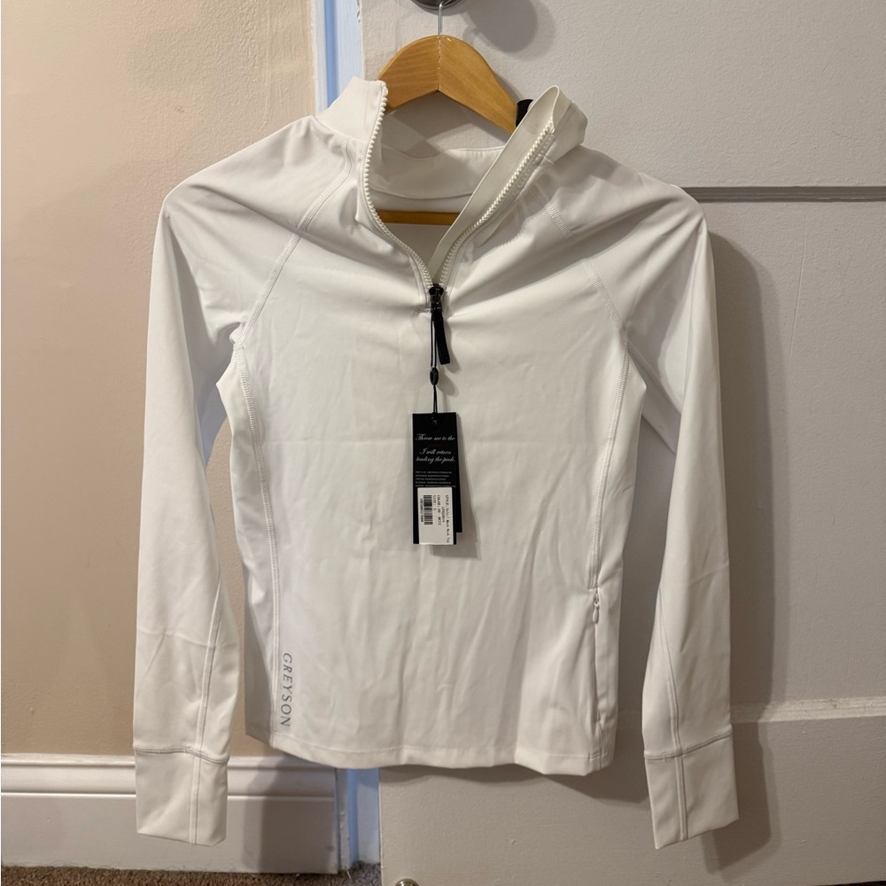 Greyson Ivory Quarter-Zip Top